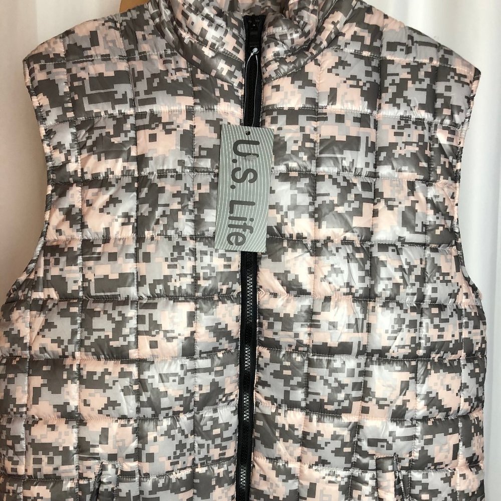 DigiCamo U.S Life Puffer Vest Jacket Size XL